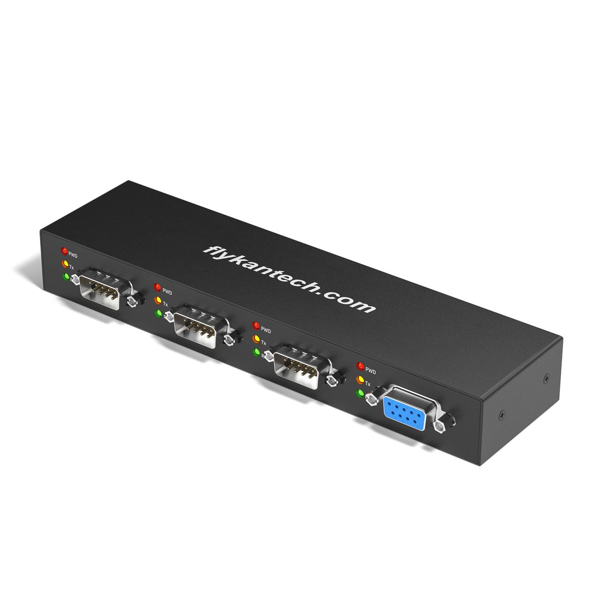 4XRS232-D 4-Port USB to RS232 Serial Hub (3+1, Metal)