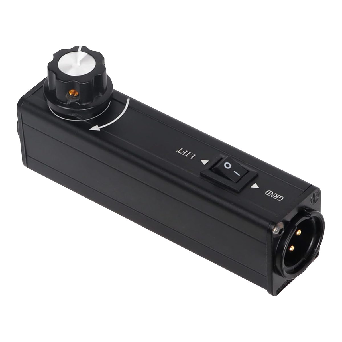GLI-35XLR 3.5mm to XLR Ground Loop Noise Isolator with Volume Control & GND Switch