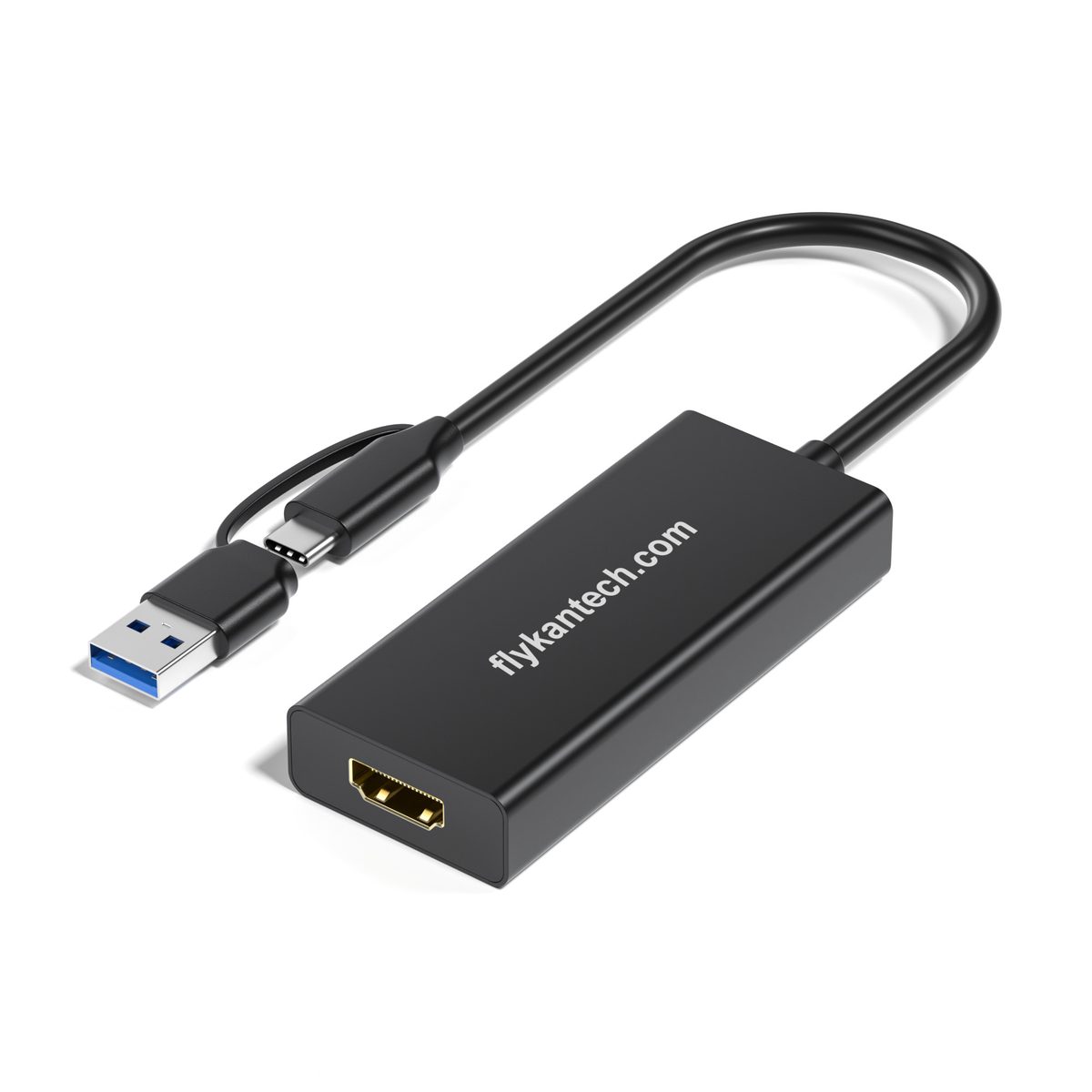HD00010 1.8m USB 3.0 to HDMI Adapter (M/F, Plastic)