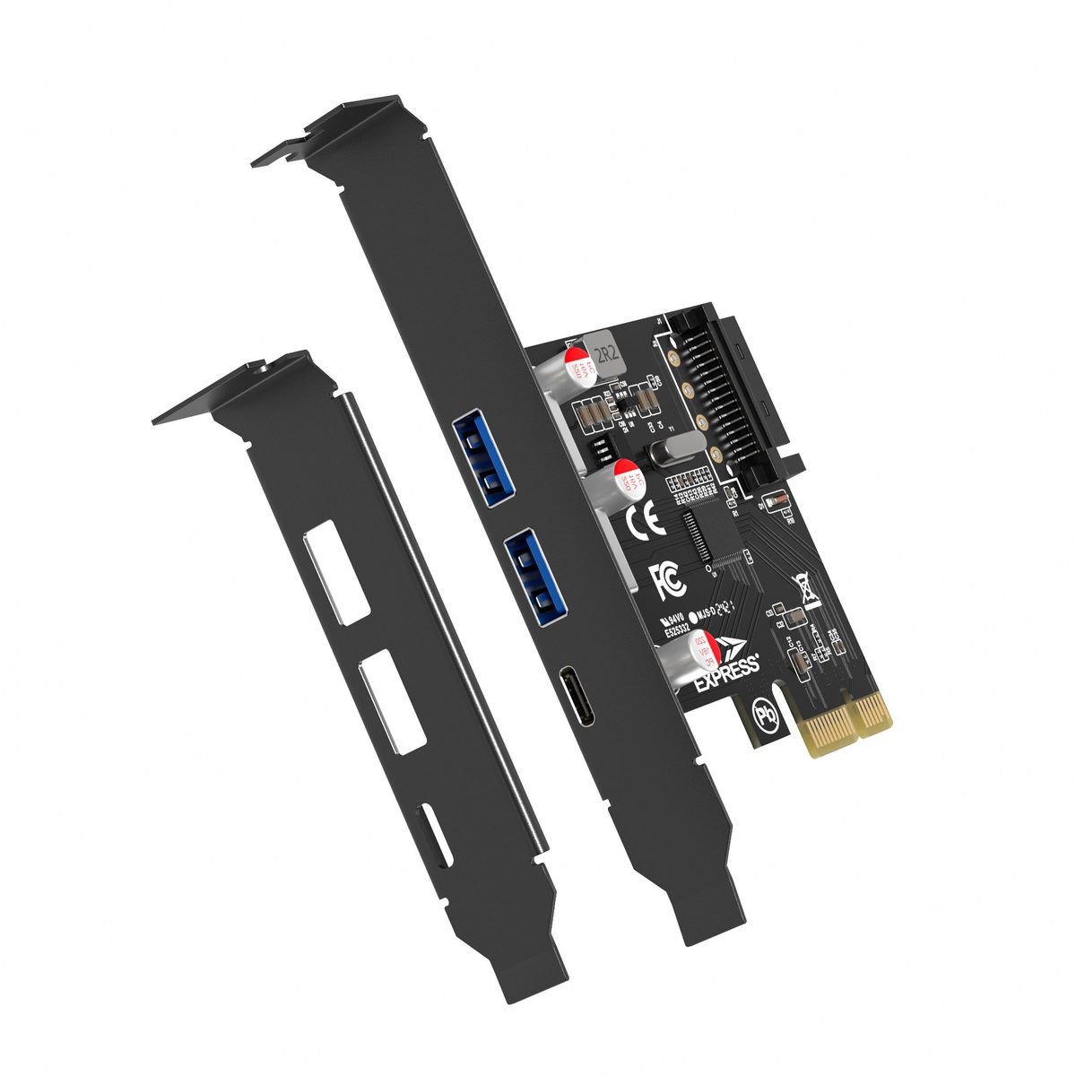 PCIE-2A1C-5G PCI Express USB-3.0 + USB-C card
