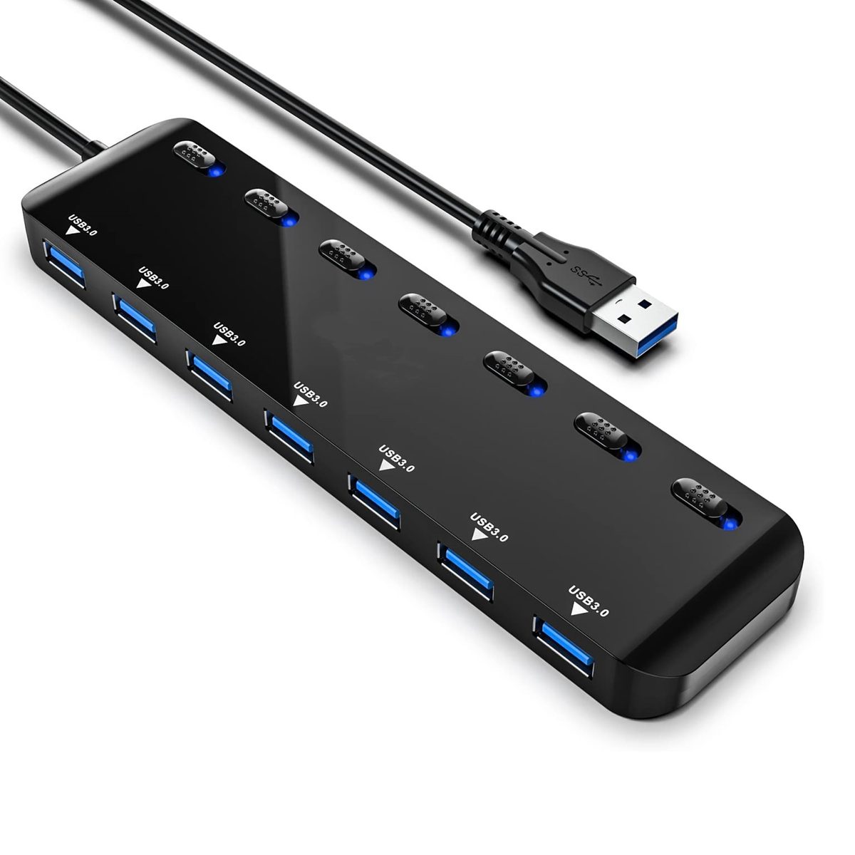 U3HUB-7SA-P2 7-Port USB 3.0 Hub with On/Off Switch