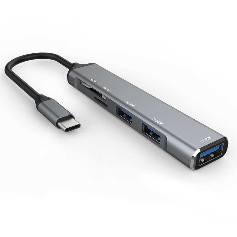 UF312-C | 5-IN-1 USB 3.2 Gen 1 Type-C Hub with SD Card Reader